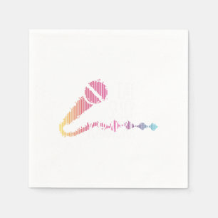 Serviette En Papier Mangez Sleep Karaoke Microphone Musique Chanter Ca