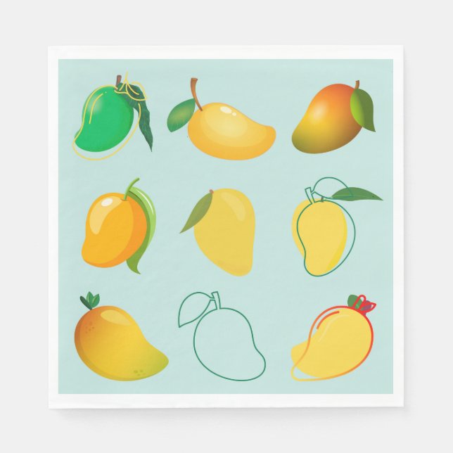 Serviette En Papier Mango Frais (Devant)