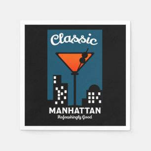 Serviette En Papier Manhattan Cocktail Wall Art
