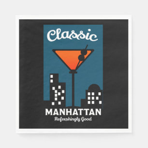 Serviette En Papier Manhattan Cocktail Wall Art