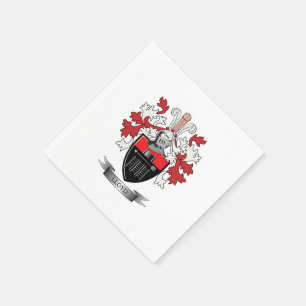 Serviette En Papier Manteau de crête de famille de Lloyd des bras