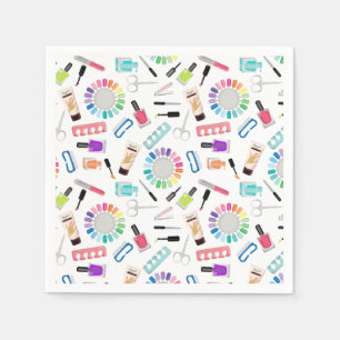 Serviette En Papier Manucure Pédicure Filles Anniversaire Ongles