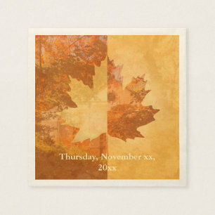 Serviette En Papier Maple Leaf