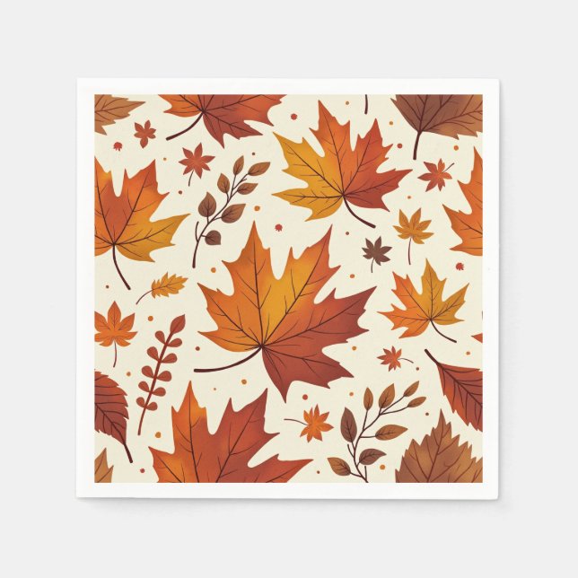 Serviette En Papier Maple Napkin (Devant)