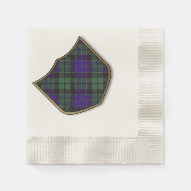 Serviette En Papier Maquay clan Plaid Scottish tartan (Devant)