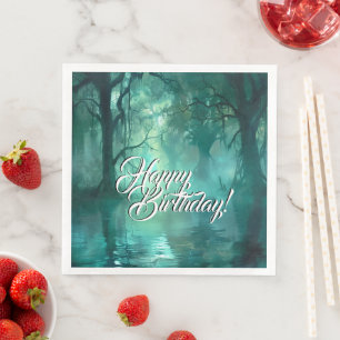 Serviette En Papier Marais vert déplaisant