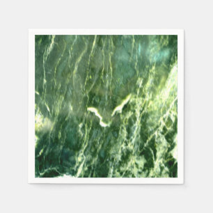 Serviette En Papier Marbre Alpi Vert