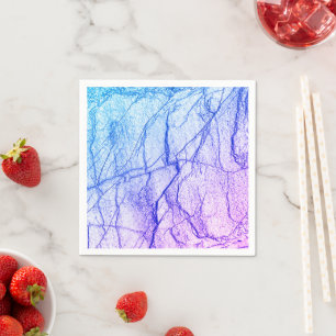 Serviette En Papier Marbre bicolore violet