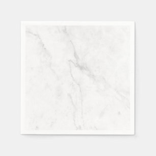 Serviette En Papier Marbre Blanc