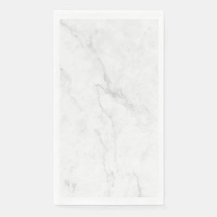 Serviette En Papier Marbre Blanc