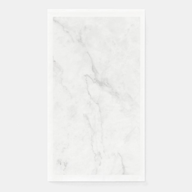Serviette En Papier Marbre Blanc (Devant)
