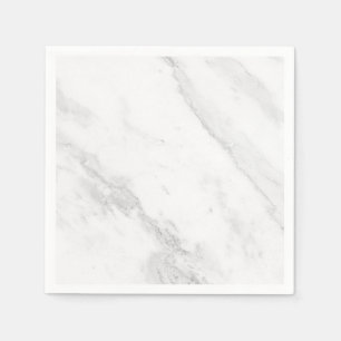 Serviette En Papier Marbre blanc