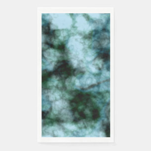 Serviette En Papier Marbre bleu vert