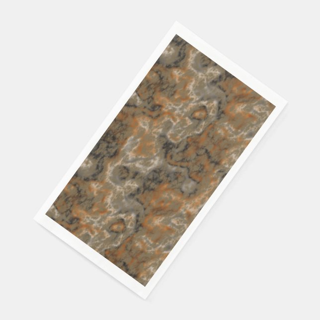 Serviette En Papier Marbre doré (Coin)