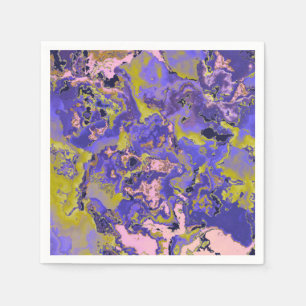 Serviette En Papier Marbre Radioactif