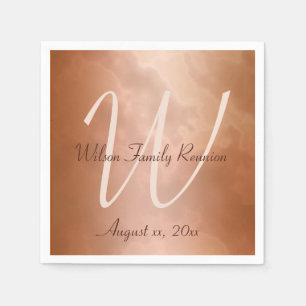 Serviette En Papier Marbre rose de moka personnalisé