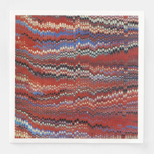 Serviette En Papier Marbrure de garde de livre (en grande partie