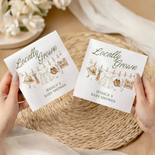 Serviette En Papier Marché de fermier cultivé localement Bébé fille pe