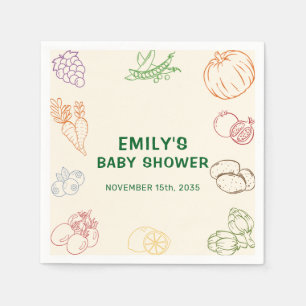 Serviette En Papier Marché des fermiers à la culture locale serviettes