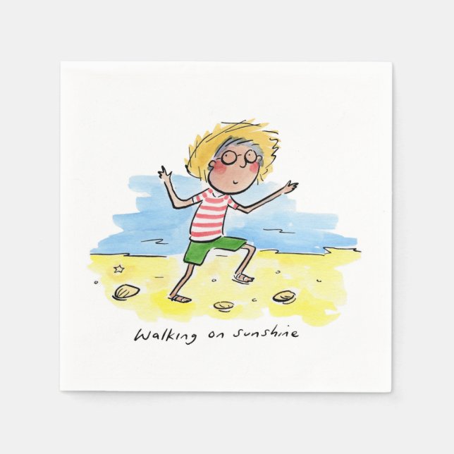Serviette En Papier Marcher sur Sunshine (Devant)