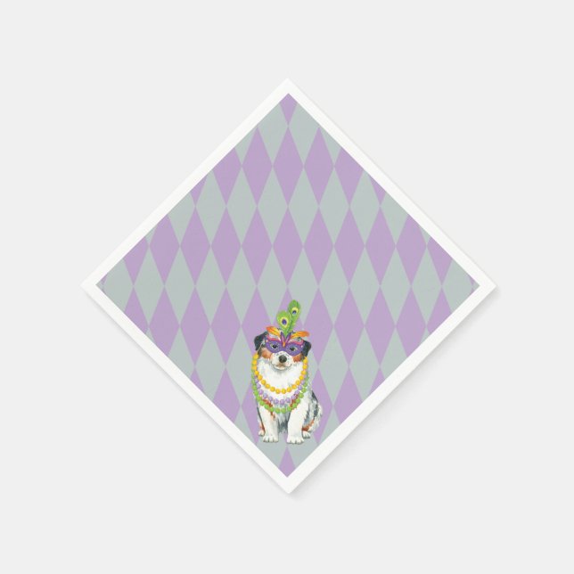 Serviette En Papier Mardi Gras Aussie (Coin)