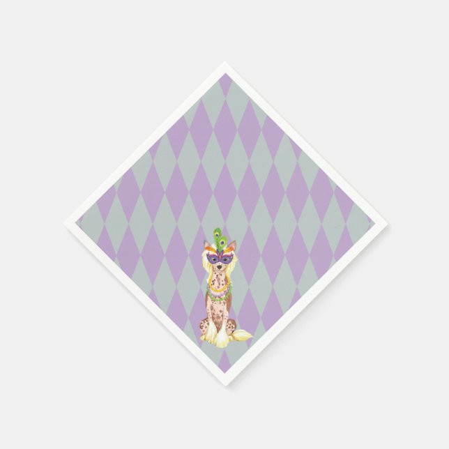 Serviette En Papier Mardi Gras Chinese Crested (Coin)
