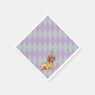 Serviette En Papier Mardi Gras Dachshund