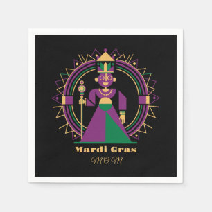 Serviette En Papier Mardi Gras Maman 2026 Reine