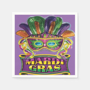 Serviette En Papier Mardi Gras Mardi New Orleans Papier Naples