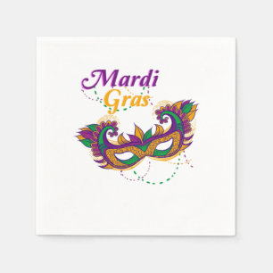 Serviette En Papier Mardi Gras Street Party Carnaval Masque cadeau