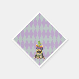 Serviette En Papier Mardi Gras Yorkie