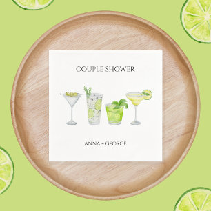 Serviette En Papier Margarita Cocktail Bridal Couples Douche