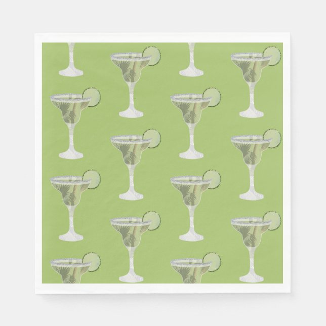 Serviette En Papier Margarita Green (Devant)