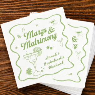 Serviette En Papier Marges et Matrimoine Enterrement de Vie de Jeune F