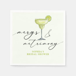 Serviette En Papier Margs & Matrimony Green Lime Bridal Shower