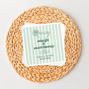 Serviette En Papier Margs & Matrimony Rétro Enterrement de Vie de Jeun