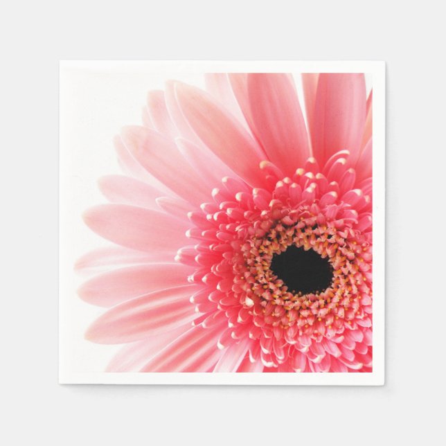 Serviette En Papier Marguerite gerbera  (Devant)