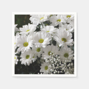 Serviette En Papier Marguerites