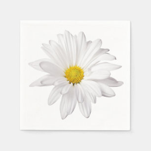 Serviette En Papier Marguerites florales d'illustration de fleur de