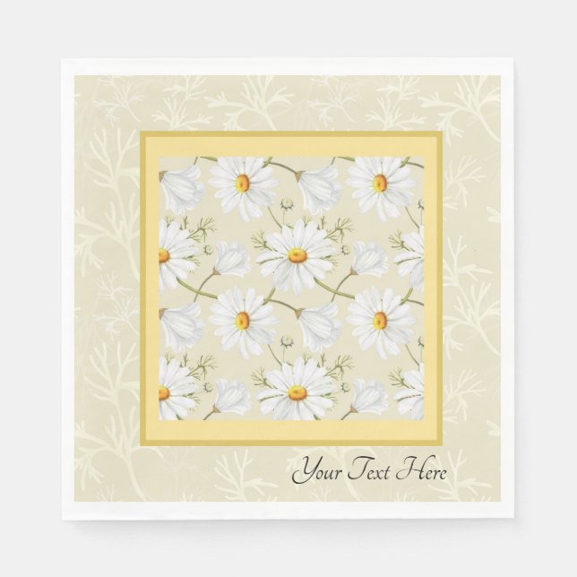 Serviette en papier Marguerites sauvages (Devant)