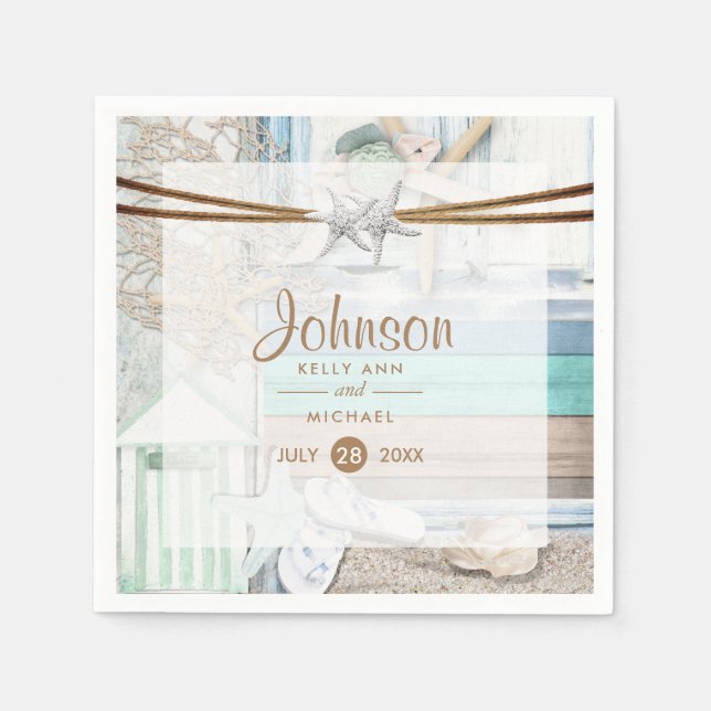 Serviette En Papier Mariage (Devant)