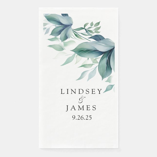 Serviette En Papier Mariage  (Devant)