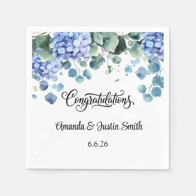 Serviette En Papier Mariage  (Devant)