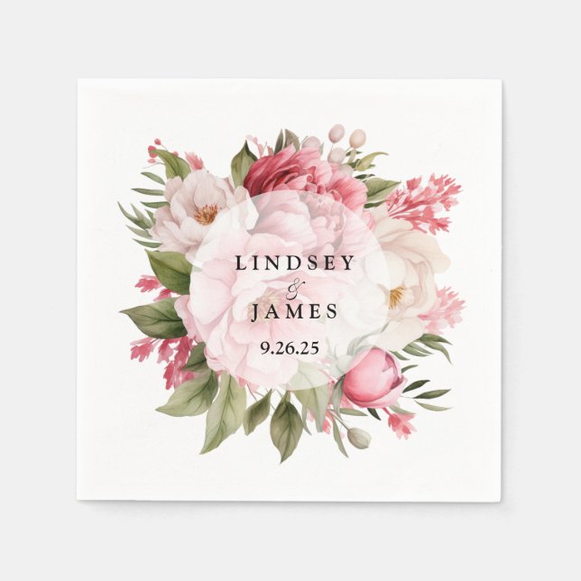 Serviette En Papier Mariage (Devant)