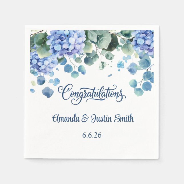 Serviette En Papier Mariage  (Devant)