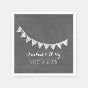 Serviette En Papier Mariage à soudage Eyelet inspiré par le tableau de