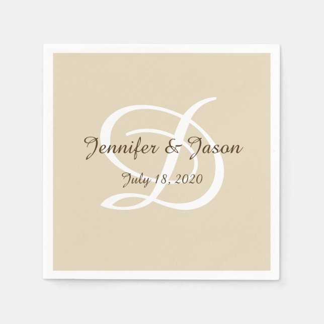 Serviette En Papier Mariage/anniversaire serviettes de cocktail (Devant)