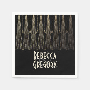 Serviette En Papier Mariage Art déco