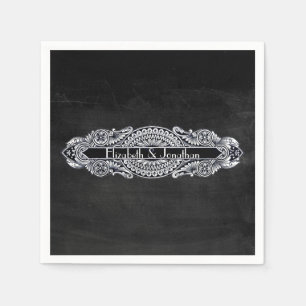 Serviette En Papier Mariage Art nouveau vintage