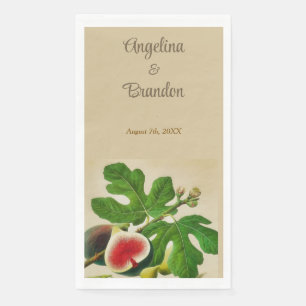 Serviette En Papier Mariage aux figues anciennes